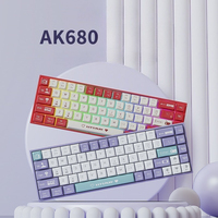 Mechanical Keyboard Wired Keyboards Hot Swap Gasket E-Sports for Laptop PC Gamer Gifts 68 Key Gamer Keyboard Gaming Accessories
