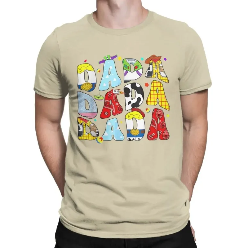 

Dada Printed Mens T-Shirts Anime Cartoon Summer O-Neck Short Sleeves Kawaii Casual Versatile Sporty Comfortable Daily Trendy Top