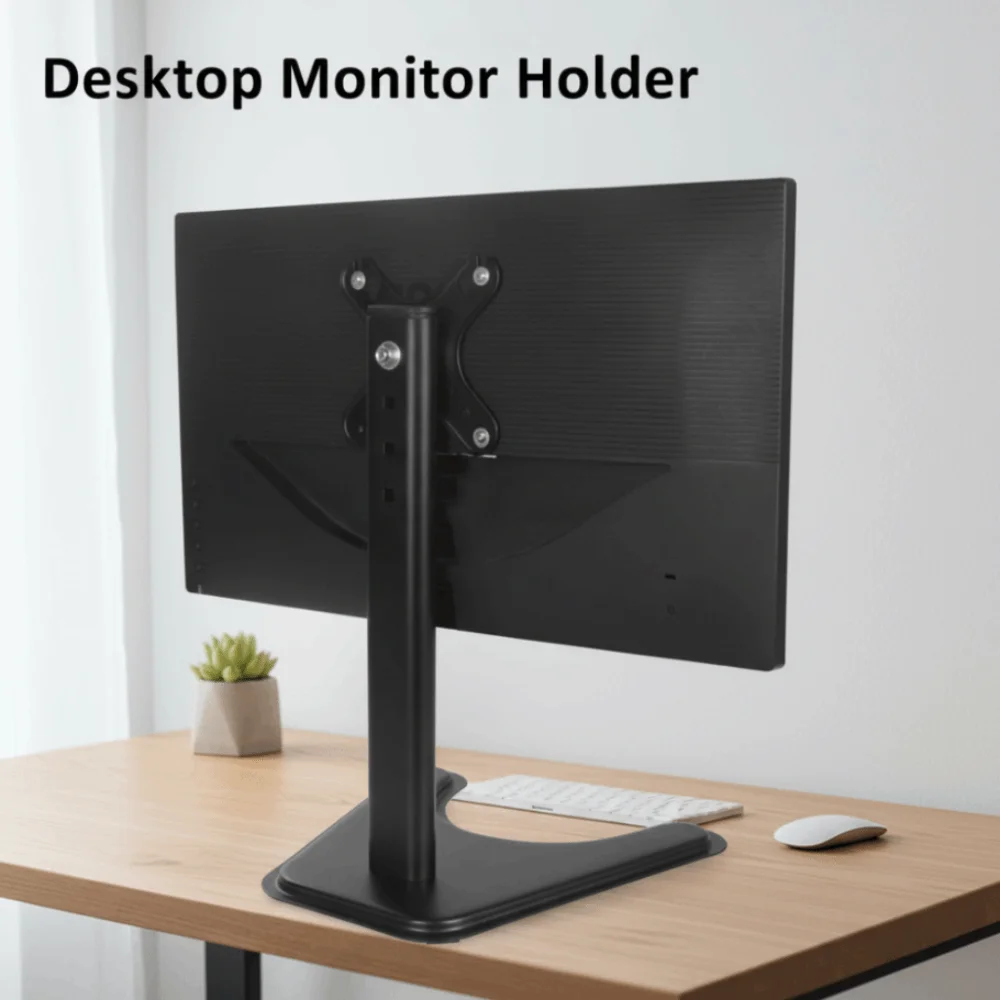 Adjustable Desktop Monitor Holder Large Base Portable Computer Monitor Stand Increase Height 14-32 Inches