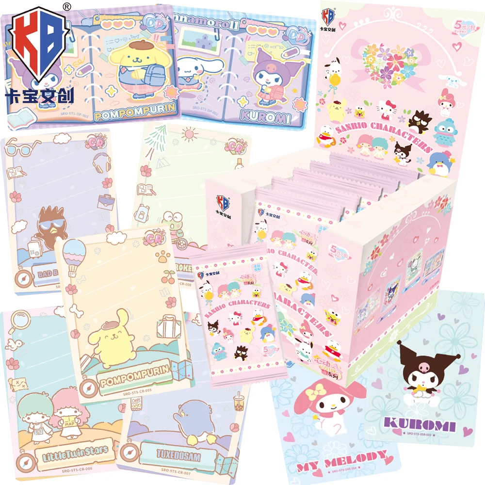 

Genuine Kabao Sanrio Characters Collection Cards Cartoon Lovely Anime Creative and Unique Graffiti Notebook Cards Children Gifts