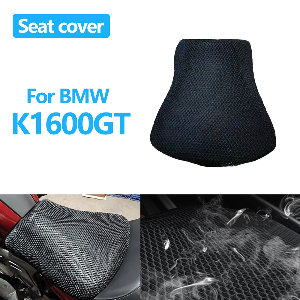 

Для BMW K1600GT K1600 1600GT 1600, чехол на сиденье мотоцикла, 3D сетчатое тканевое сиденье, нескользящая дышащая теплоизоляционная защитная подушка
