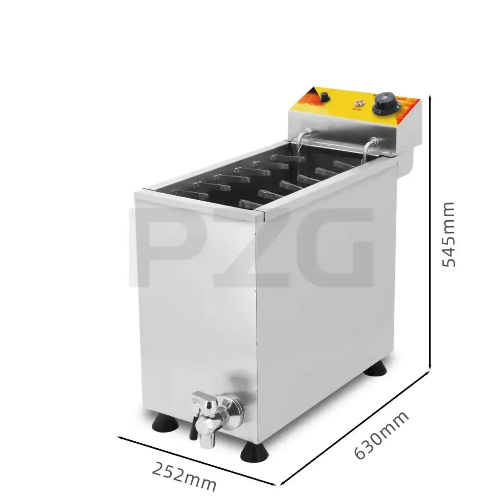 Commercial Gas Electric Large Capacity Cheese Hot Dog Sticks Frying Machine Electric Deep Korean Corn Dog Fryer Machine
