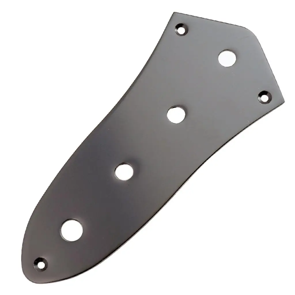 Replacement Parts Bass Control Plate Loaded Cover Metal Hardware 4 Hole Layout for Jazz Bass Repair view 5