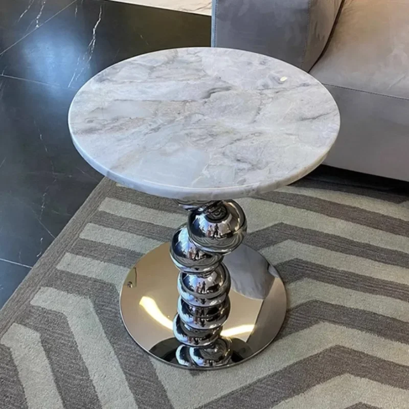 Organizer Living Room Coffee Tables Round Corner Luxury Designer Side Table Marble Replica Mesas Bajas Entrance Hall Furniture