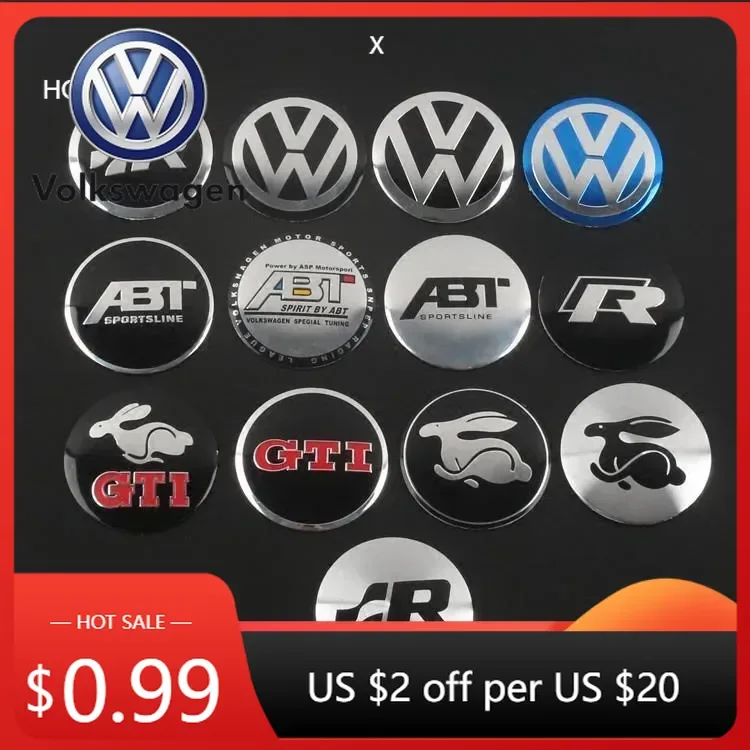 

Наклейки на центральные части колесных дисков для VW, 4 шт., 56/60/65 мм, для VOLKSWAGEN Golf 5 6 7 Polo Passat Tiguan CC Beetle Bora Touran D