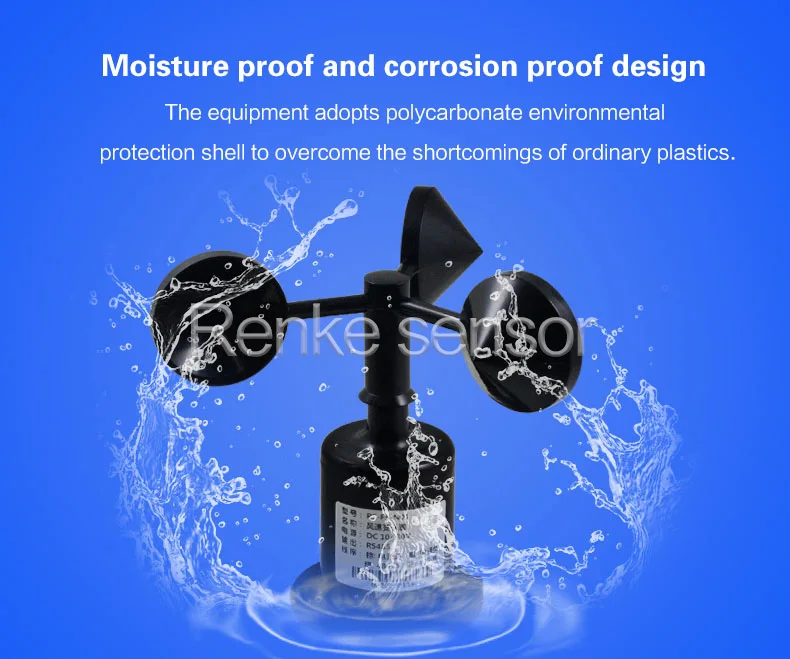 Rs485 Type Solar Tracking System Wind Speed Sensor