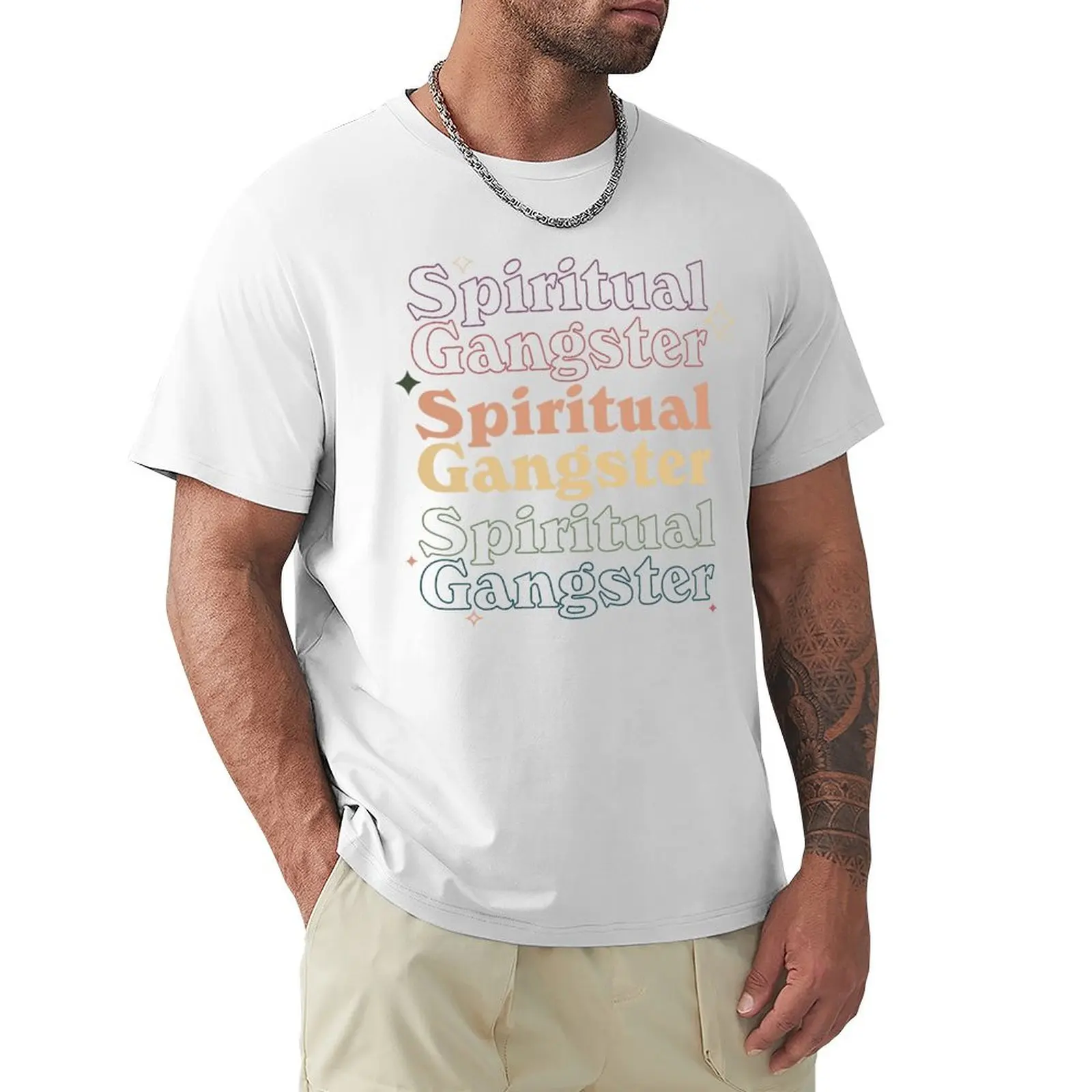 

Spiritual Gangster T-shirt boys animal print vintage clothes animal prinfor boys T-shirts for men cotton