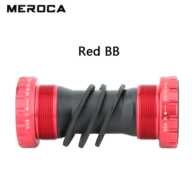 MEROCA M68 Mountain Bikes Sealed Center Axle BSA CenterAxles Suitable for 68-73mm BC1.37-24T for MTB Road Bicycle Bottom Bracket