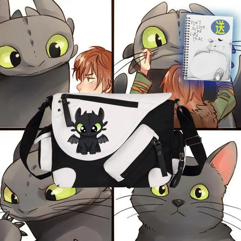 

HotSale Official Licensed How to Train Your Dragon Toothless Night Fury Unisex Trendy Casual Crossbody Bag Daily Gift for Fans