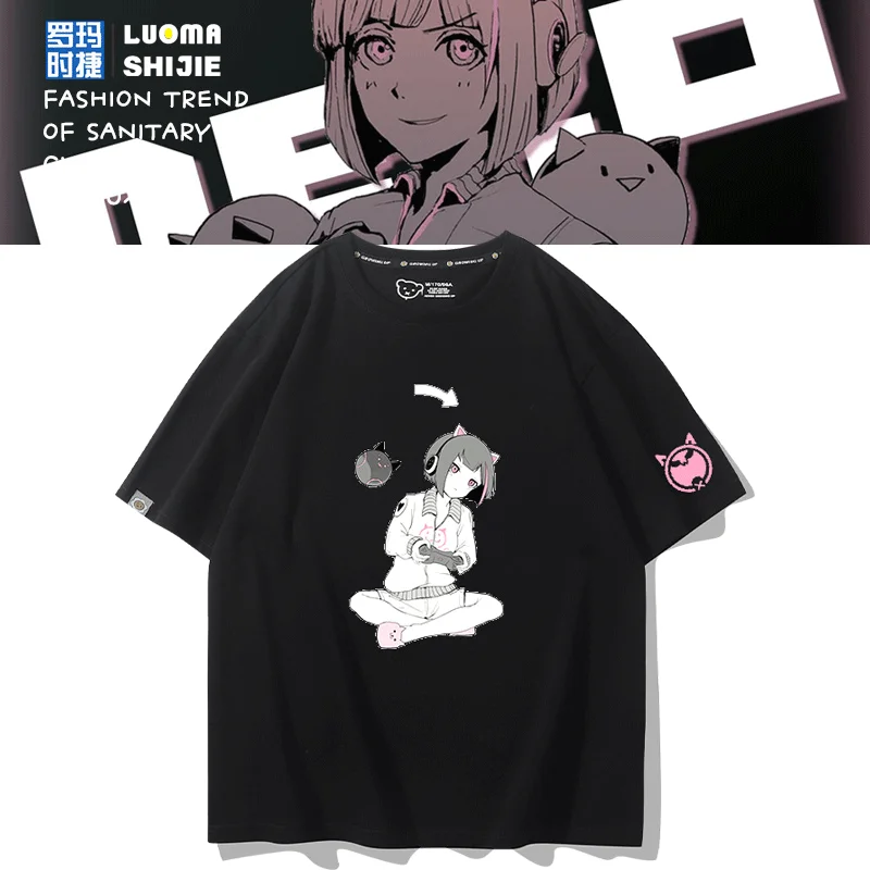 CYTUS Music World NEKO MIKUT T-shirt Hatsune Miku Choai Cotton Printed Men's and Women's New Fashion Fashion Casual T-shirt