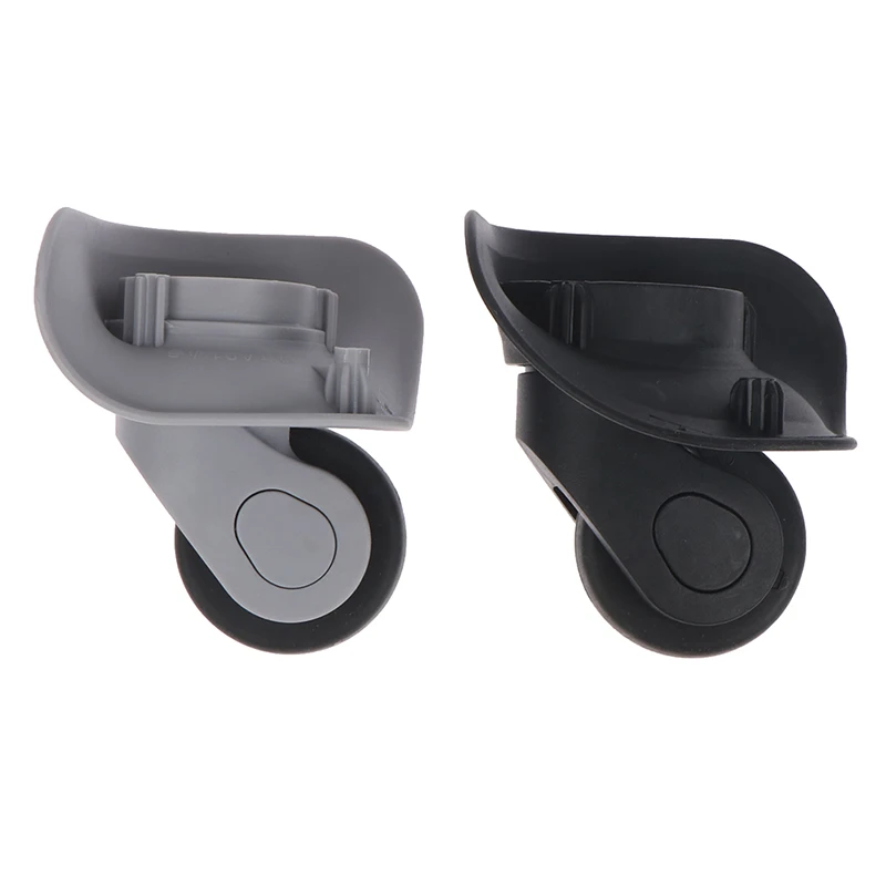 1 Pair A08 Suitcase Luggage Replacement Casters Swivel Mute Dual Roller Wheels For Travelling Suitcase