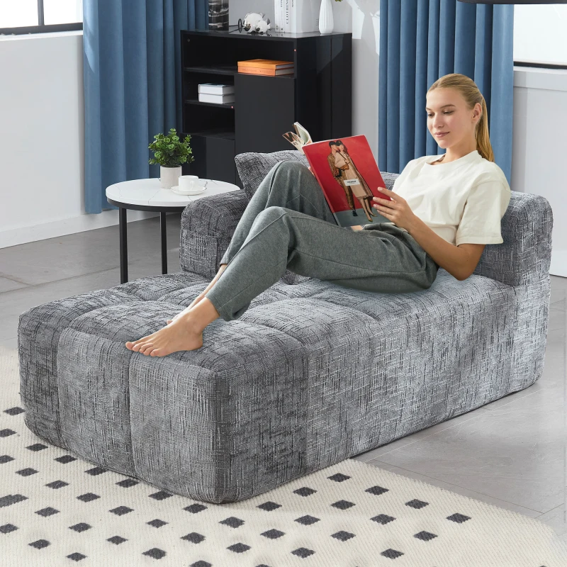 أريكة United We WIN Chenille Loveseat، أرائك وحدات بسيطة للنوم لغرفة المعيشة وغرفة النوم وصالة الشقة #3