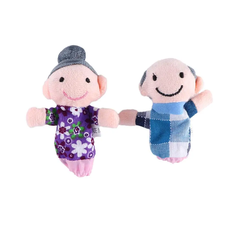 Toy 6pcs/lot Boys Girls Toys Kids Gifts Cloth Doll Toys Family Finger Puppets Set Finger Doll Plush Toys Hand Puppet