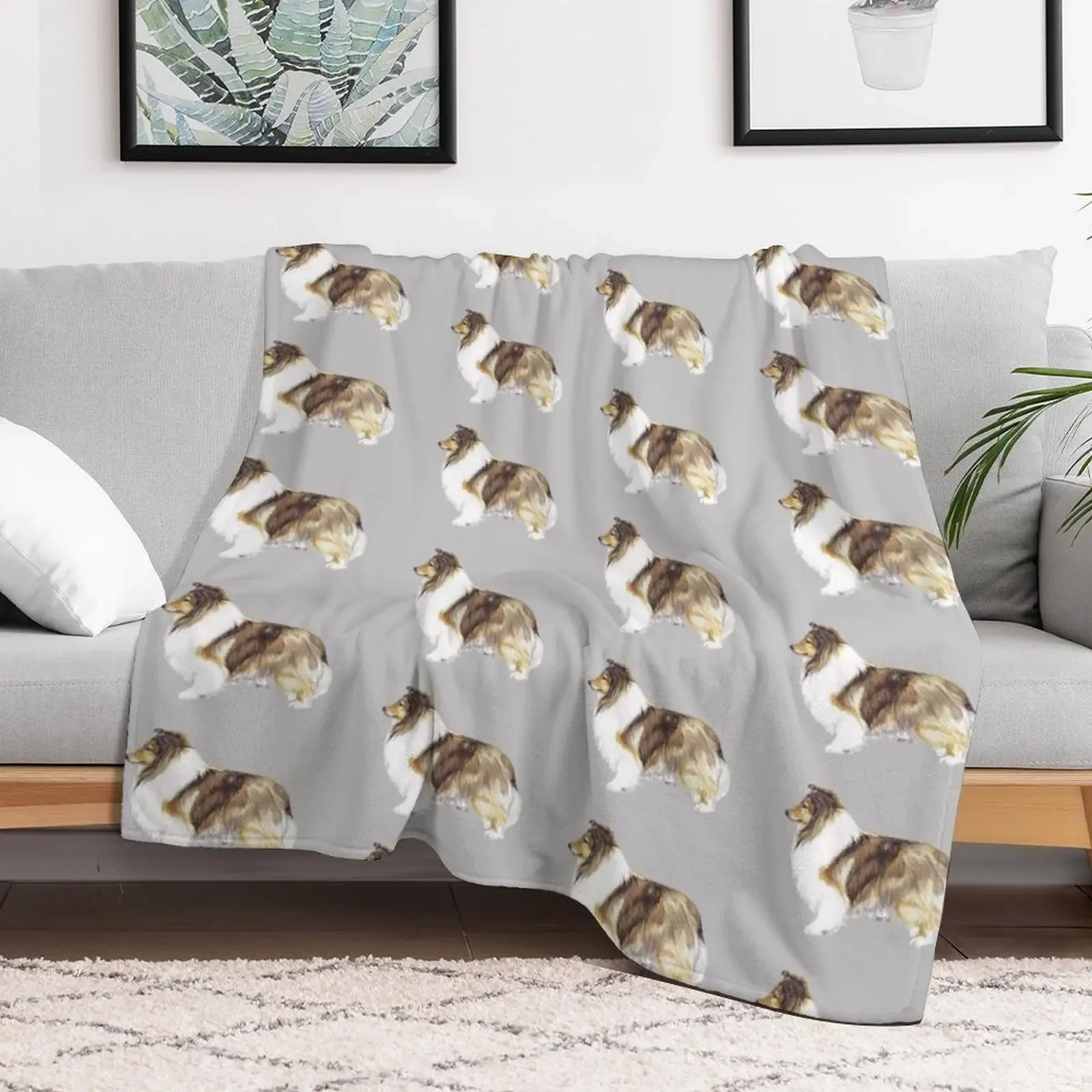 Shetland Sheepdog - Breed Show Stack Stand Throw Blanket Outdoor Soft Blanket for Picnic Beach Camping