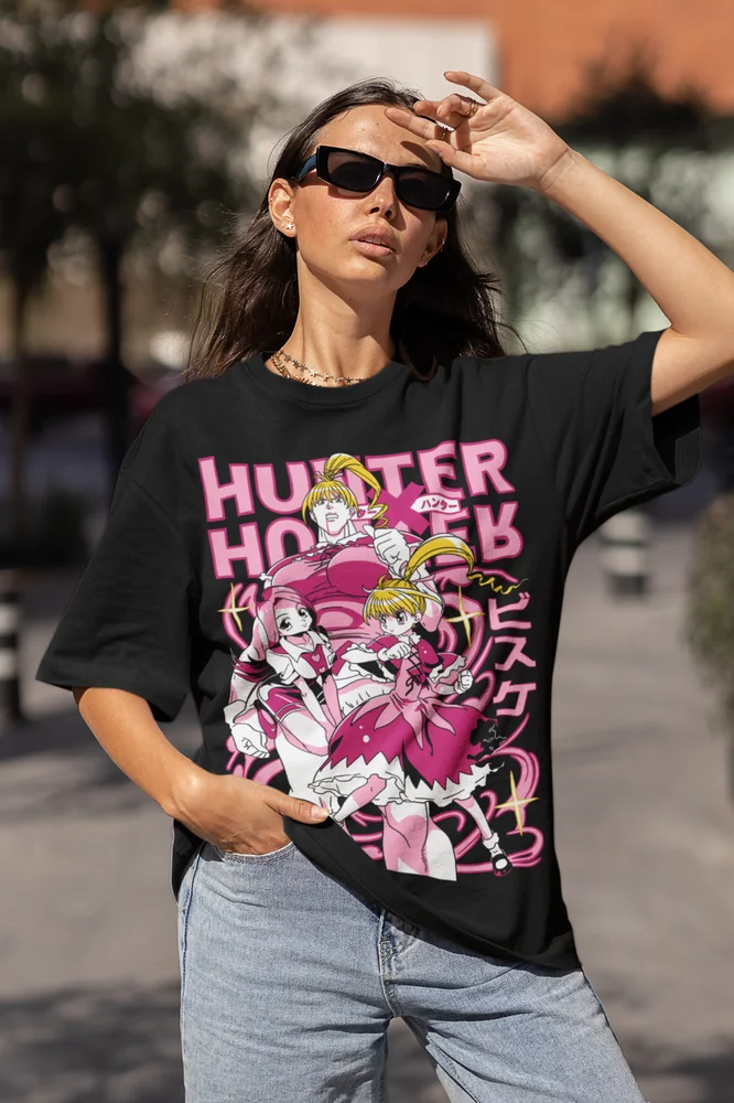 Hunter X Hunter T-Shirt Gon Killua Anime Manga biscuit Girl Gift Shirt All Size