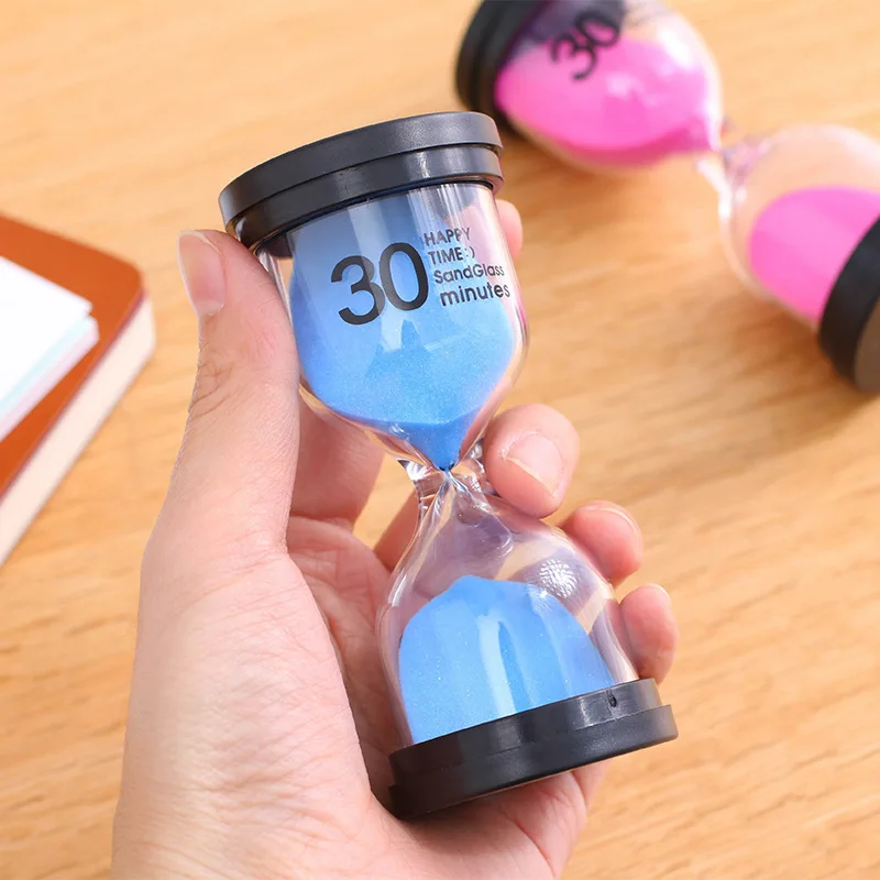 30/60 Minutes Mini Hourglass Timer Creative Children Do Homework Clean Teeth Sandglass Timer Home Decoration Sand Clock Watch