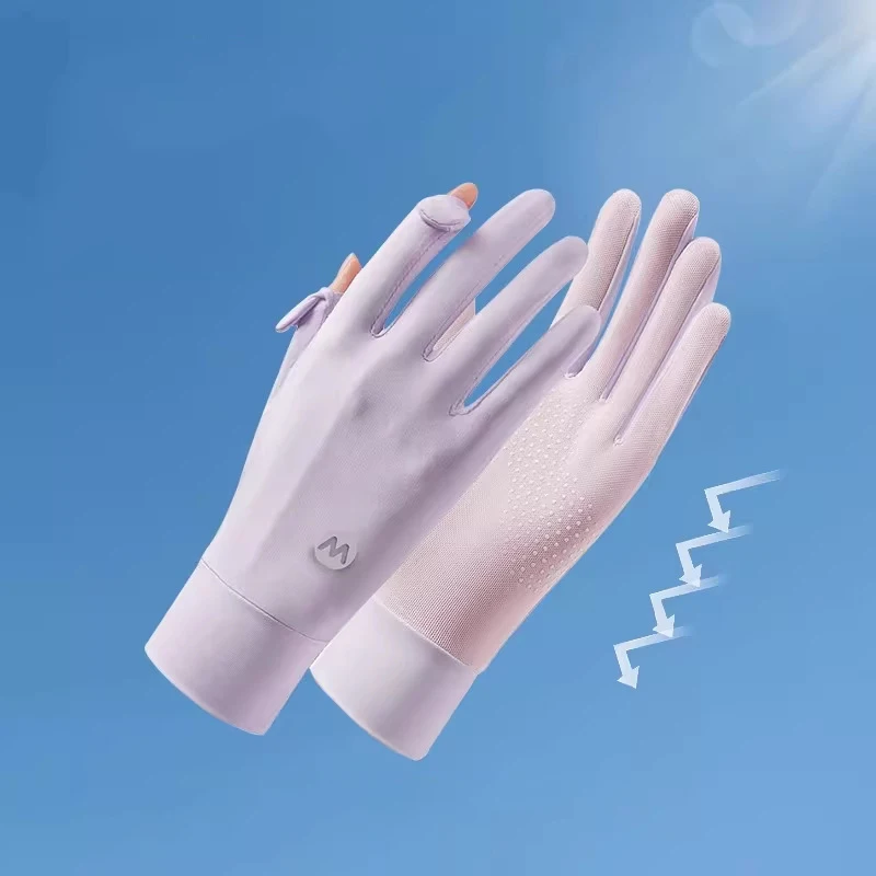 Sommer-Sonnenschutzhandschuhe, atmungsaktiv, rutschfest, für Damen, dünne Sonnenschutzhandschuhe zum Fahren, für Reisen im Freien – Detail 8
