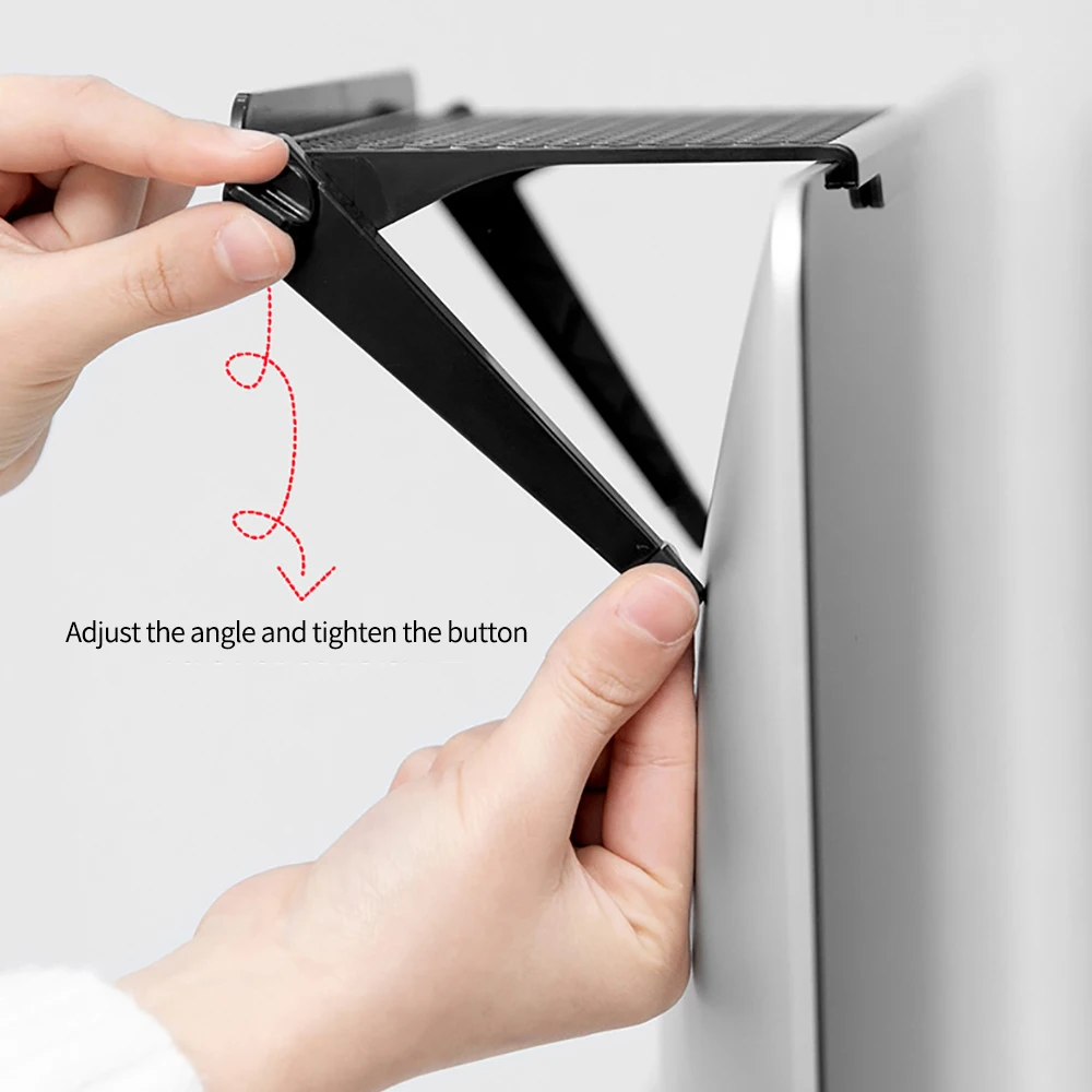 1 قطعة شاشة التلفزيون العلوي تخزين الرف قابل للتعديل شاشة الكمبيوتر شاشة سطح المكتب العلوي تخزين الرف راوتر الرف منظم منزلي