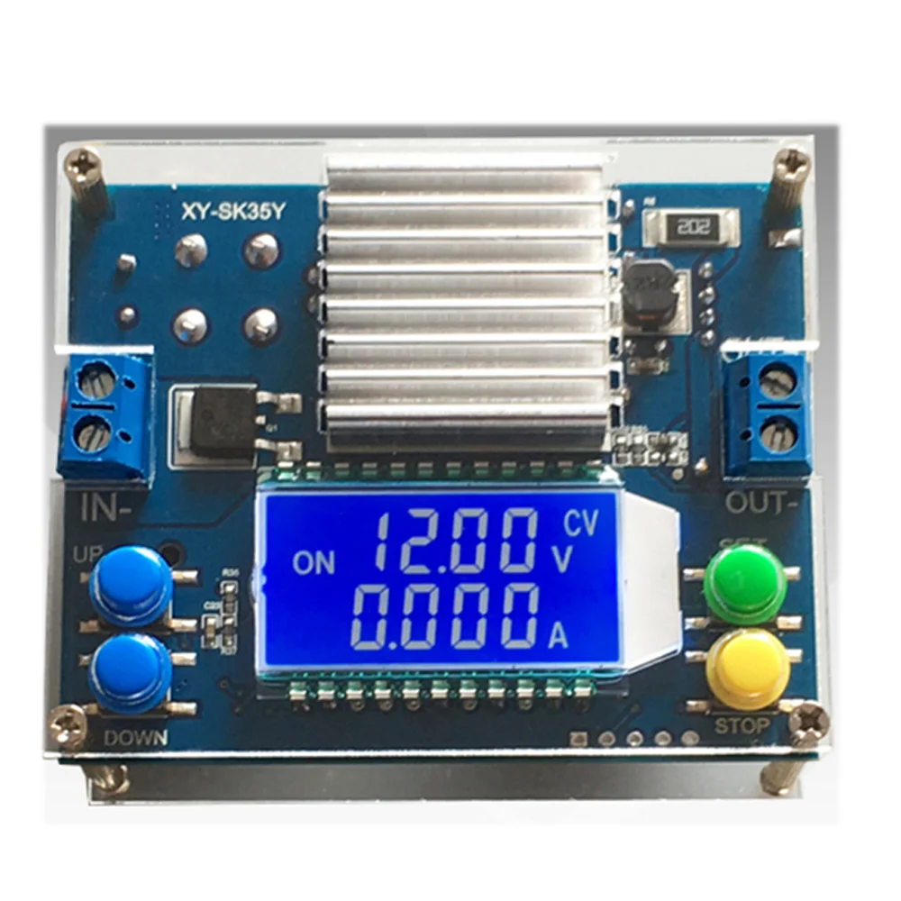 

DC 0.6-30V 4A 35W Boost/Buck CC CV Regulated Adjustable DC Power Supply Module Laboratory Power Supply, SK35Y