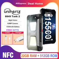 Unihertz 8849 Tank 2 Projector,22GB+512GB,108MP Camera Night Version,Helio G99,NFC,15500mAh,6.79\