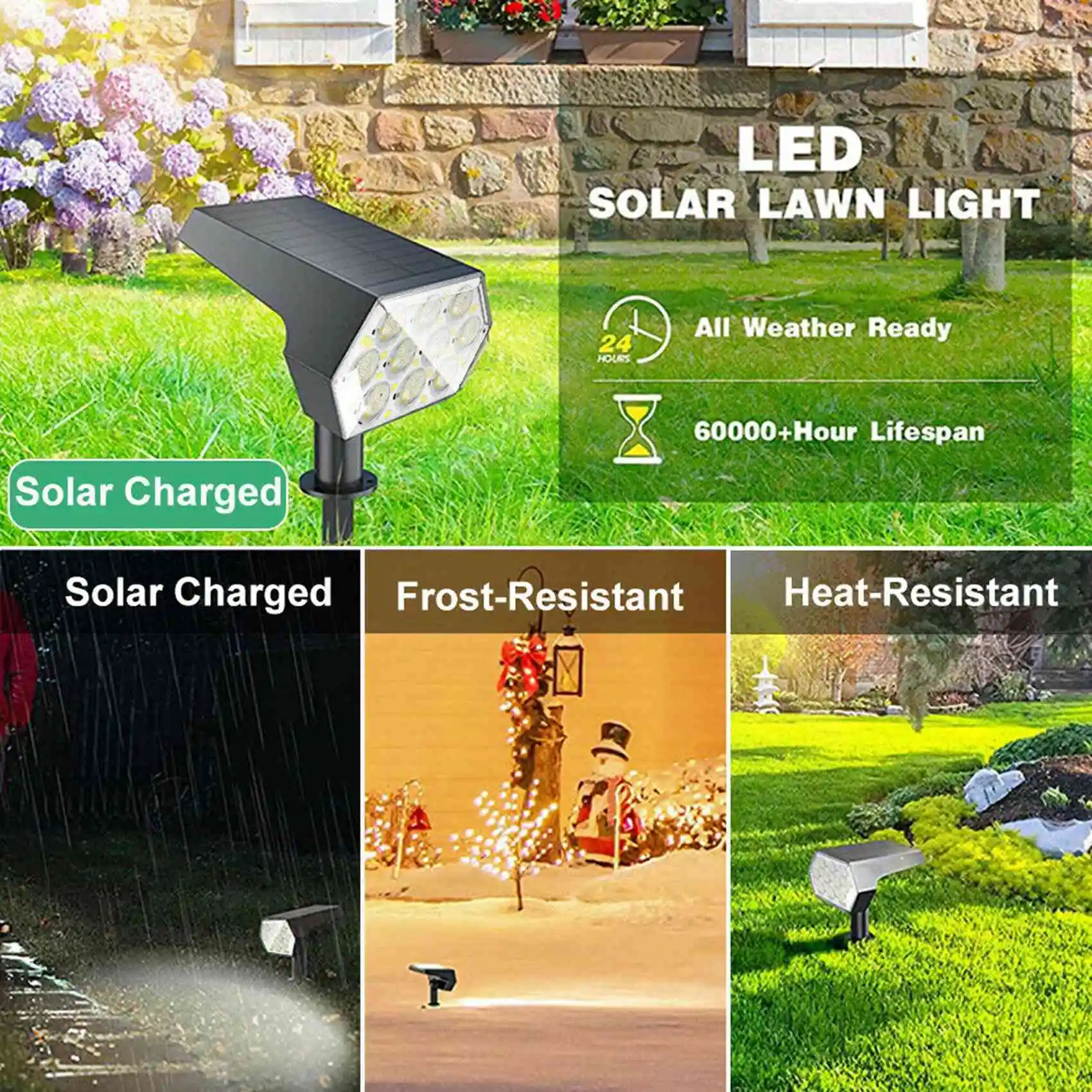 A04G-Solarne Lampy Reflektorowe 92 LED Zewnętrzne Ogrodowe Krajobrazowe Lampy Ścienne Wodoodporne Do Oświetlenia Patio i Ścieżek