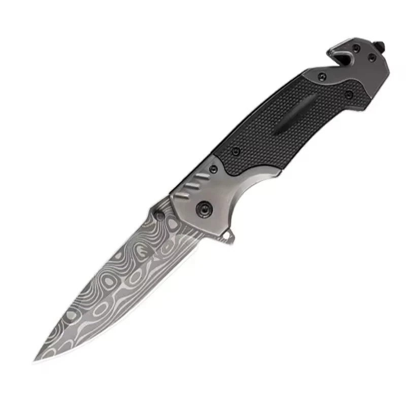 1 قطعة سكين جيب قابل للطي 3Cr13 شفرة فولاذية غير قابلة للصدأ Multitool سكاكين قابلة للطي ABS رذاذ المطاط مقبض جيب كليب سكينة تكتيكية
