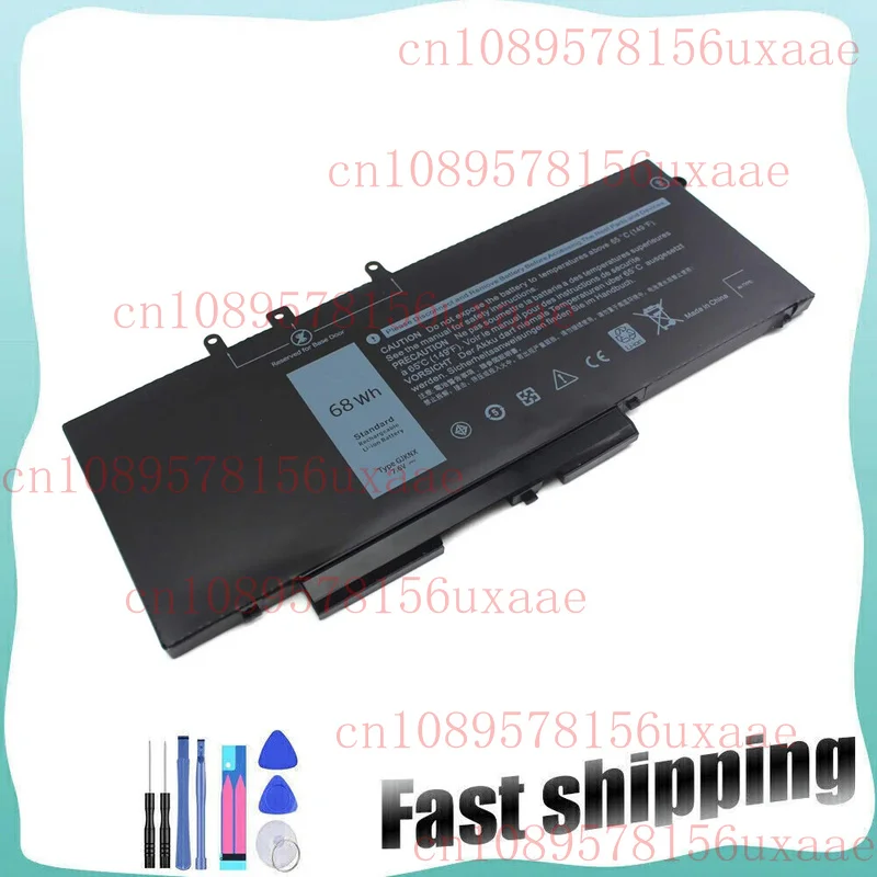 Batería GJKNX para Dell Latitude 5490 5491 5580 5590 5591 5480 5580 5280 68Wh