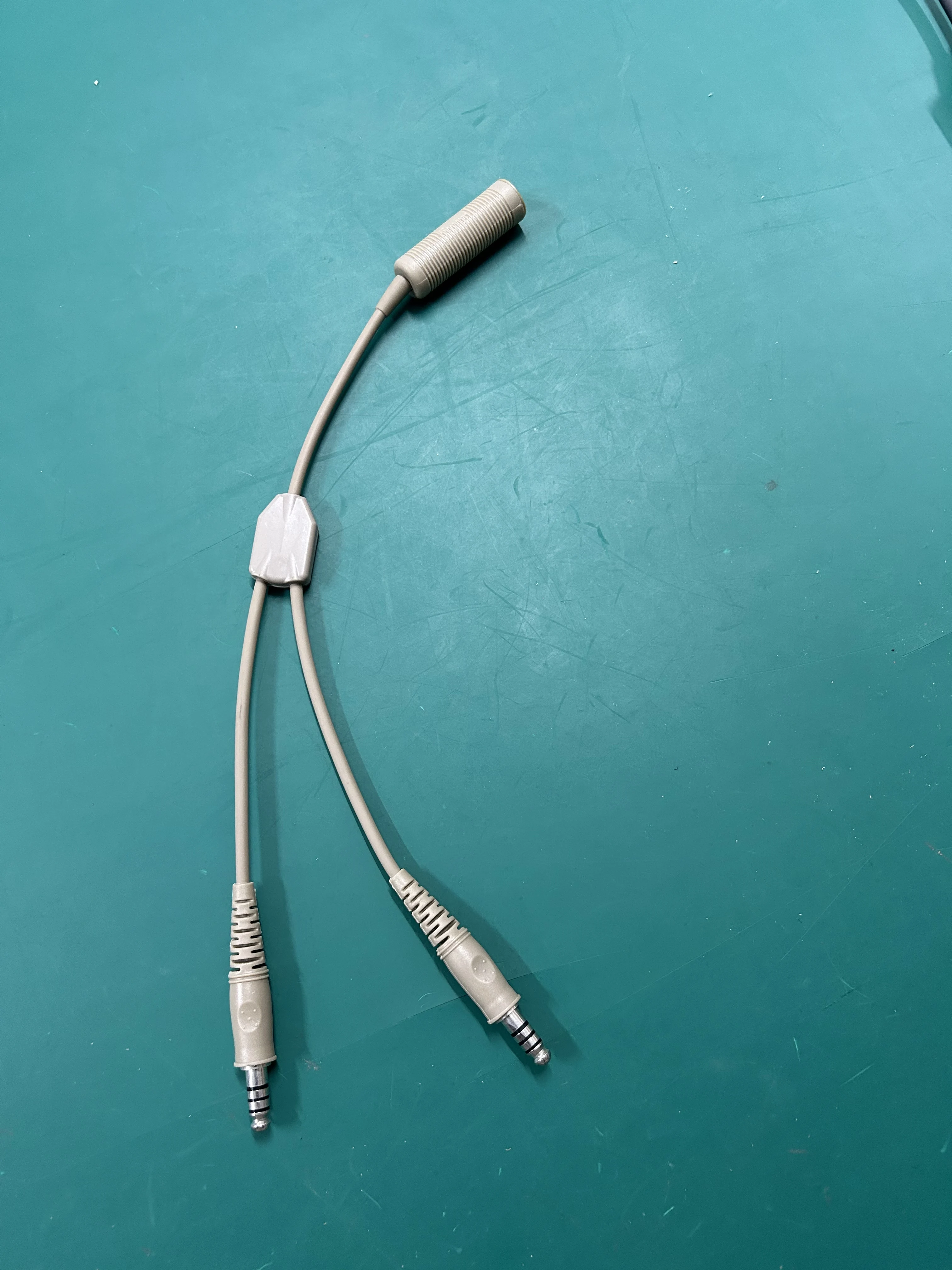 

TS TAC-SKY Tactical Headset Adapter Single Pass To Dual Pass Cable for COMTAC SORDIN Noise Reduction Hunting Shooting Headphones