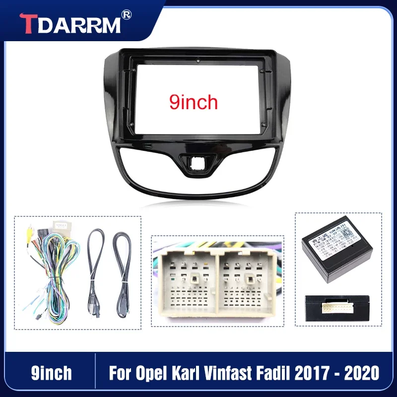 For VINFAST Opel Karl 2017 Car Radio Audio Screen Frame Multimedia Video Player Frame Canbus And Cable（9Inch）