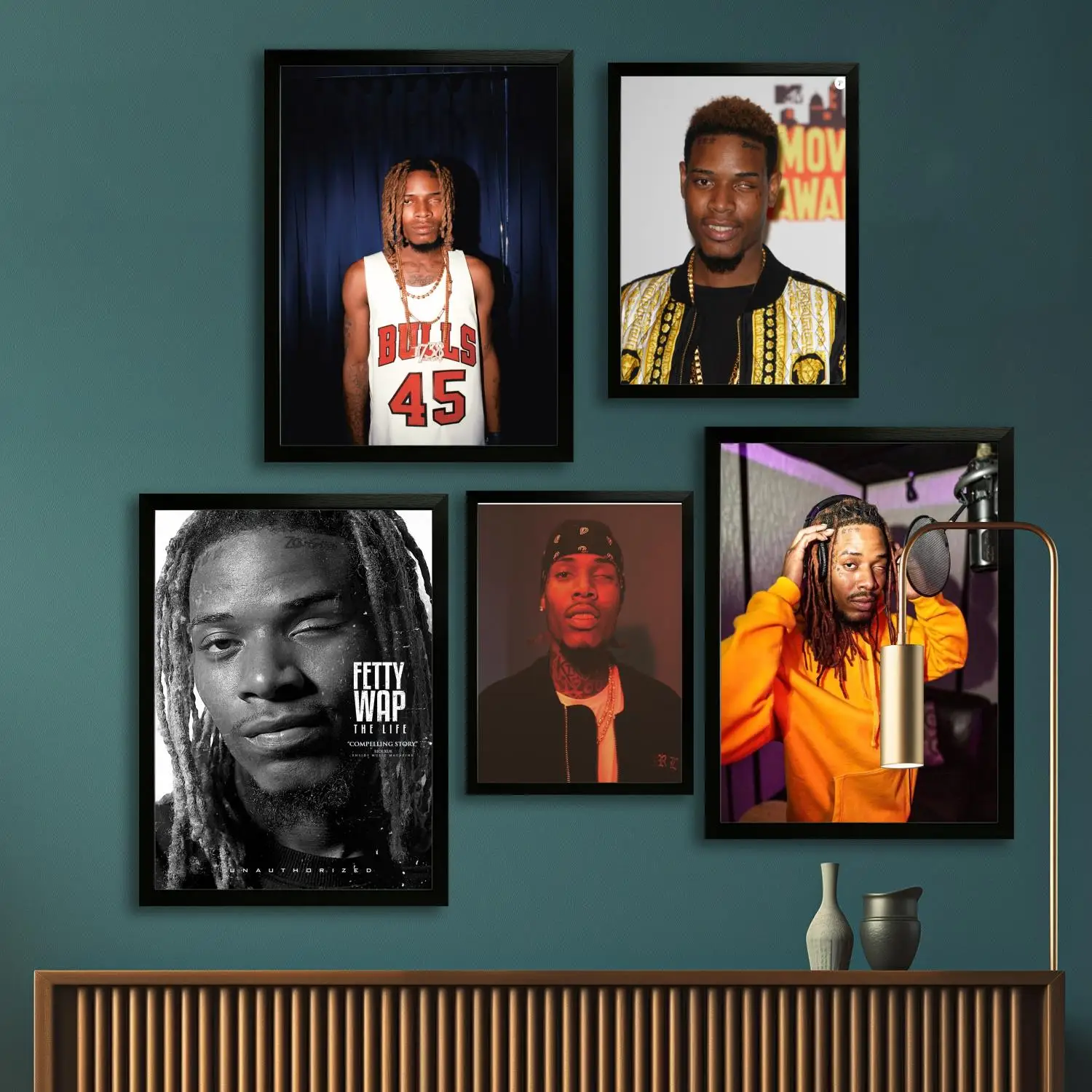 Fetty Wap Canvas Art Poster, Wall Art, Picture Print, Modern Family, Bedroom Decor, Posters,Decorative painting