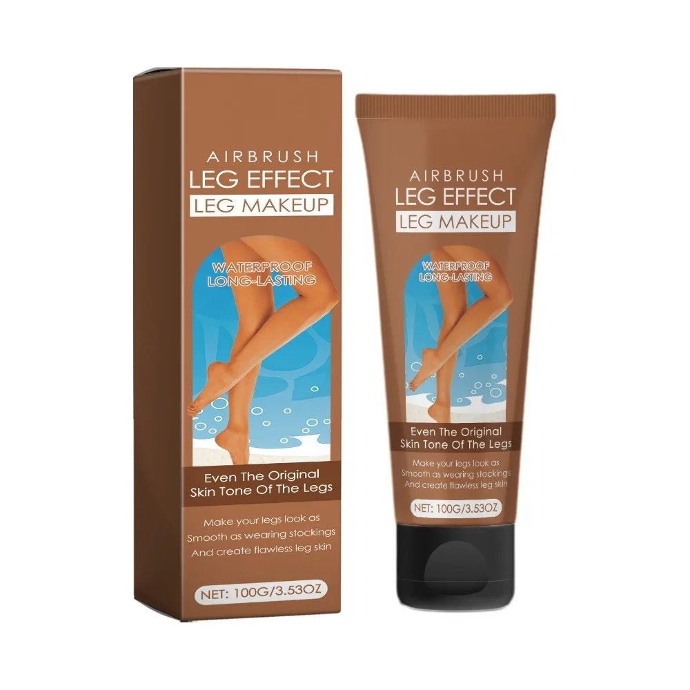 High Quality Waterproof Leg Makeup Long Lasting Even Skin Tone Body Tanning Cream Anti-Transfer Leg Darkening Lotion Body Makeup