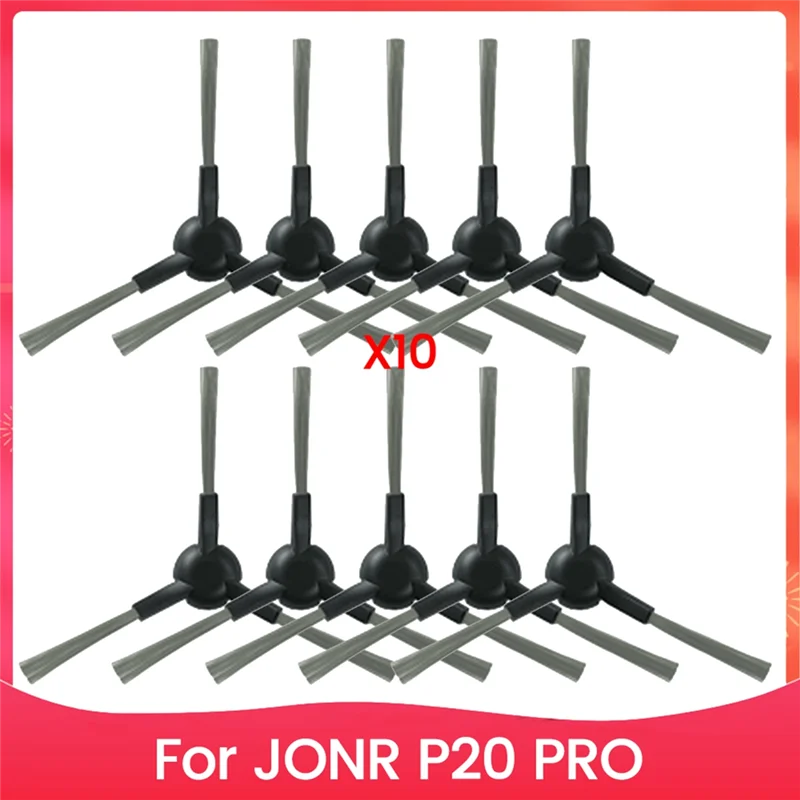A94E-For JONR P20 PRO قطع غيار المكنسة الكهربائية فرشاة جانبية قطع غيار تنظيف فعالة 10 قطعة