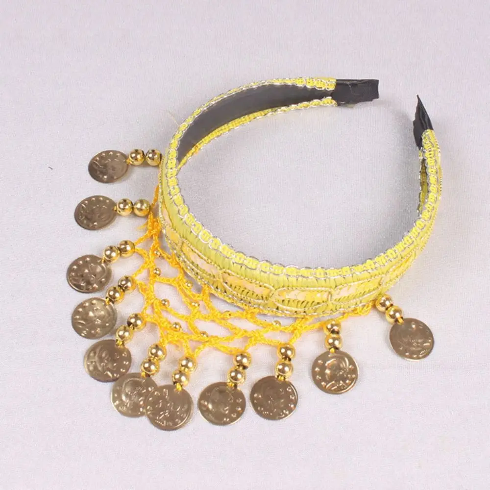 Ethnic Style Sequin Head Chain Head Accessories Bohemian Belly Dance Hairband Jewelry Crown Head Hoop Stage Performance