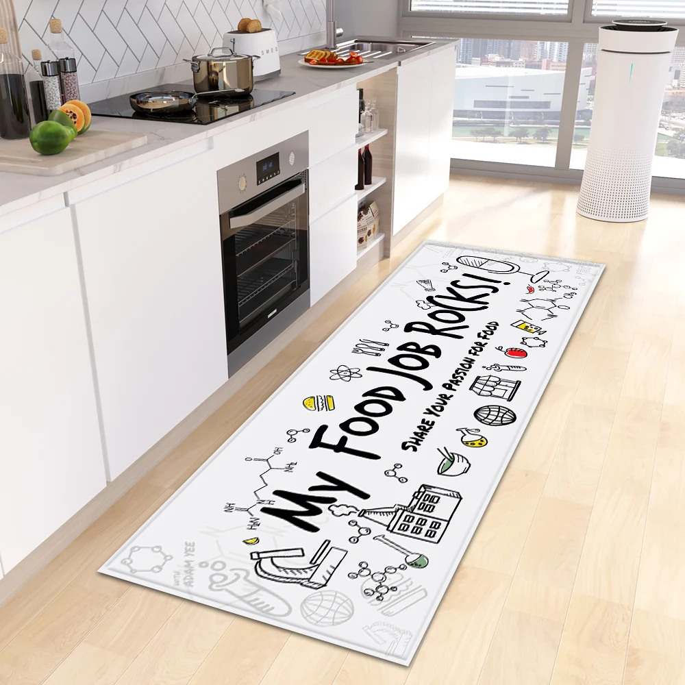 Racing Track Flag Design Runner Rug Black Red Border Corridor Entrance Floor Mat