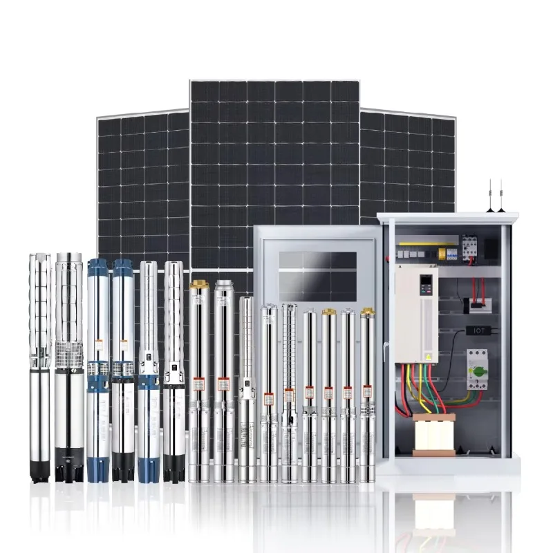 

AC Deep Submersible Full Powered Well Complete Borehole Set Kit Power Water Solar Pump System For Agriculture Irrigation