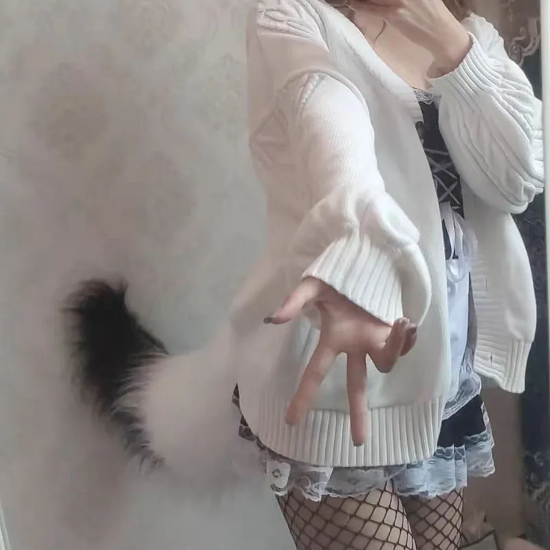Wolf tails cosplay performance props anime fox tails hair simulation beast ears tail set Ears and tails