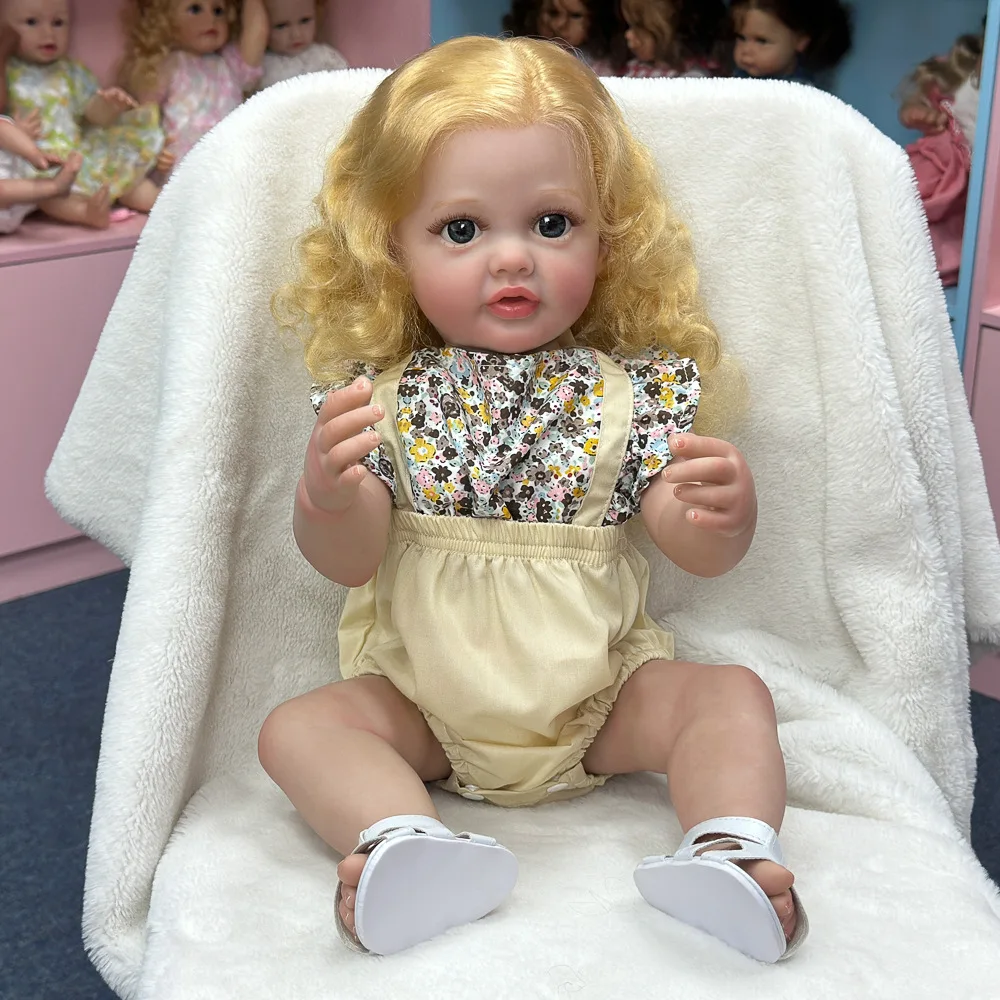 Reborn Doll simulazione lenitiva Baby Doll bambola smaltata lavabile morbido adesivo compagno giocattolo nuovo prodotto