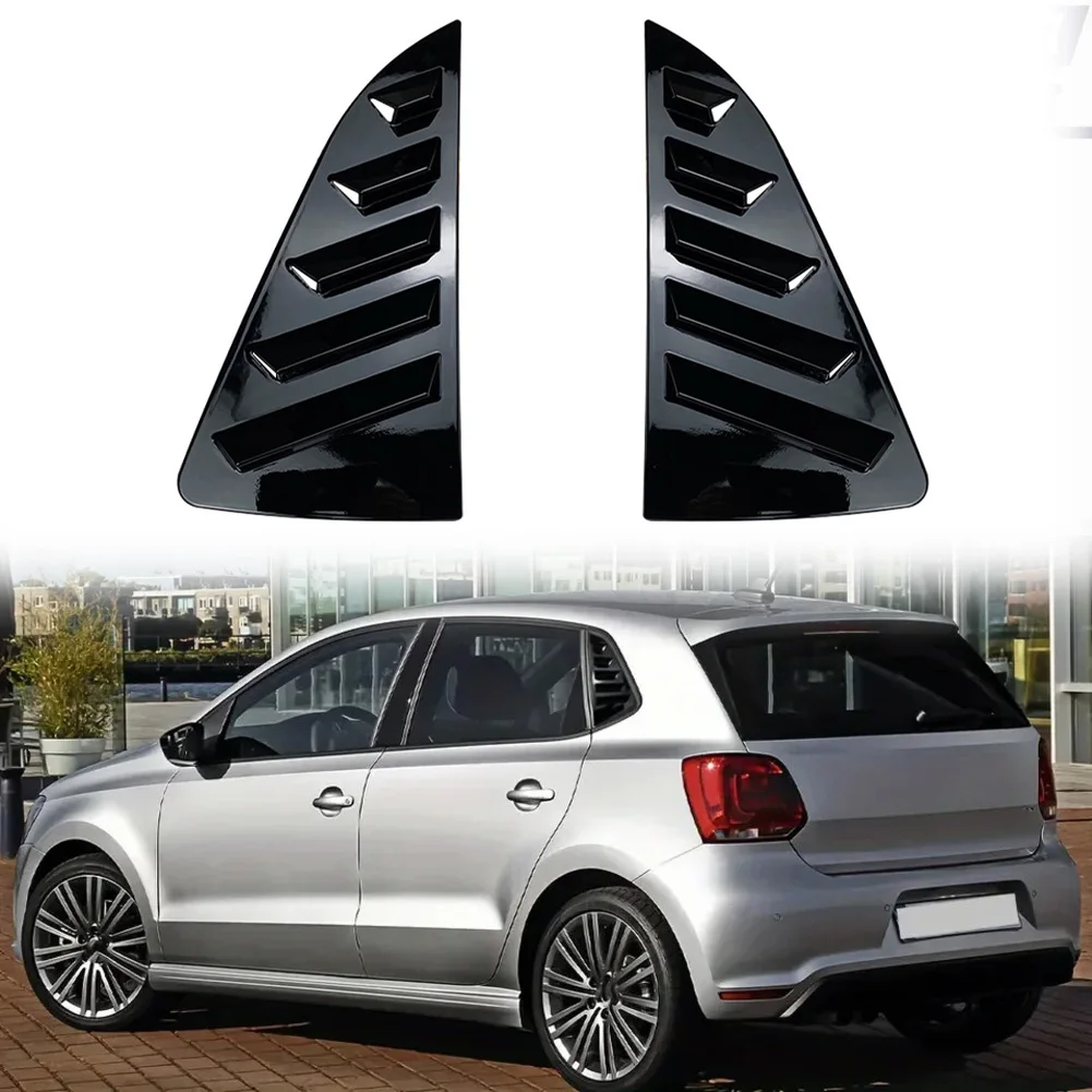 

2 шт. накладки на заднее окно автомобиля для Polo для MK5 2011-2018, аксессуары для внешних жалюзи автомобиля