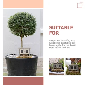 2 قطع منزل خشبي حظيرة الدجاج في الهواء الطلق اللعب الصغيرة محاكاة الخيزران Henhouse أفضل 10 بيوت دجاج خشبية مبيعا - رقم 7