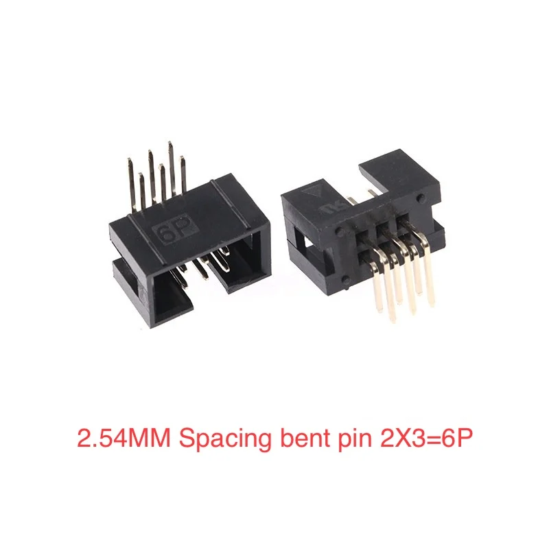 340pcs-2x3-6p-dc3-254mm-spacing-box-header-connector-straight-bent-pin-tin-plated-pin-6-50p