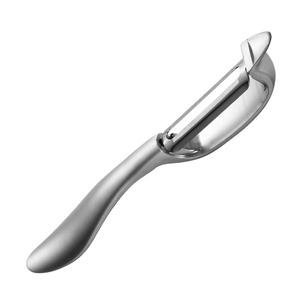 

1Pcs Silver Potato Peeler High-Grade Multipurpose Peeler Ergonomic Handle Kitchen Tool for Vegetables Fruits Bar Fast Food Use