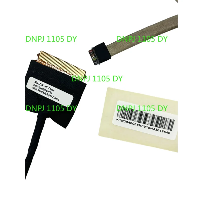 PJSE New original lcd cbale for MSI MS179X MS179X gp72m 7rdx LCD LVDS VIDEO DISPLAY 4K CABLE K1N-3040068-H39