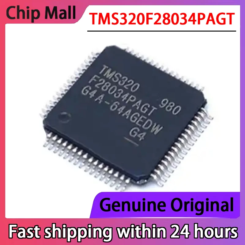 1PCS Original TMS320F28034PAGT TMS320F28034 LQFP64 Microprocessor Chip