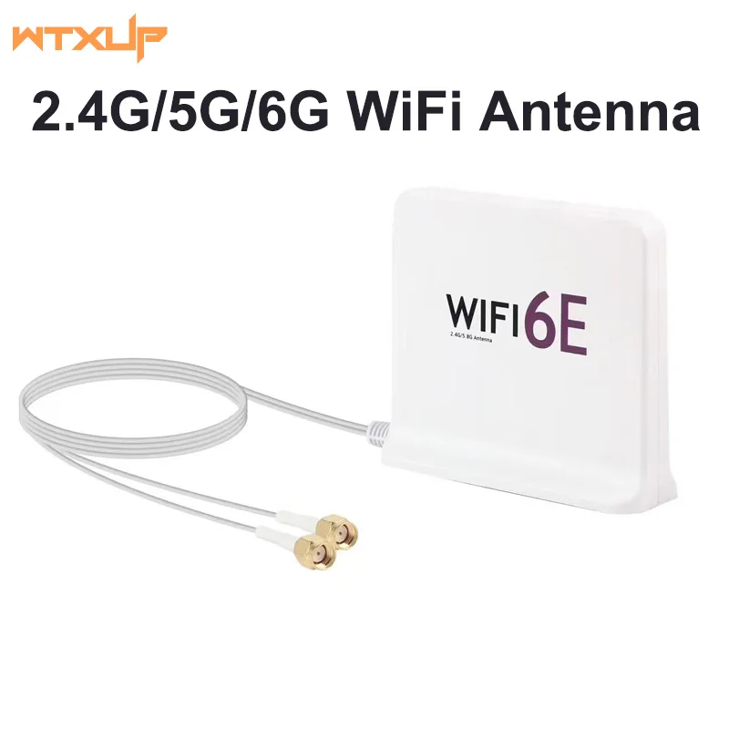 Tri Band 2.4/5Ghz/6Ghz High Gain Omni Directional Extension Magnetic Antenna for AX210/200 NGW Wifi 6E /6/5 Adapter Wifi6 Router