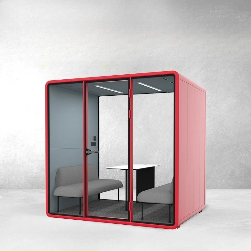 Quiet cabin, phone booth, reception and negotiation  piano  drum singing live stream, movable