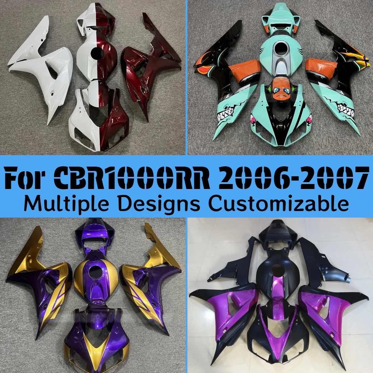 

CBR1000RR 2006 2007 New ABS Motorcycle Fairings for Honda CBR 1000RR 06 07 Sportbike Aftermarket Fairing Kit Bodywork