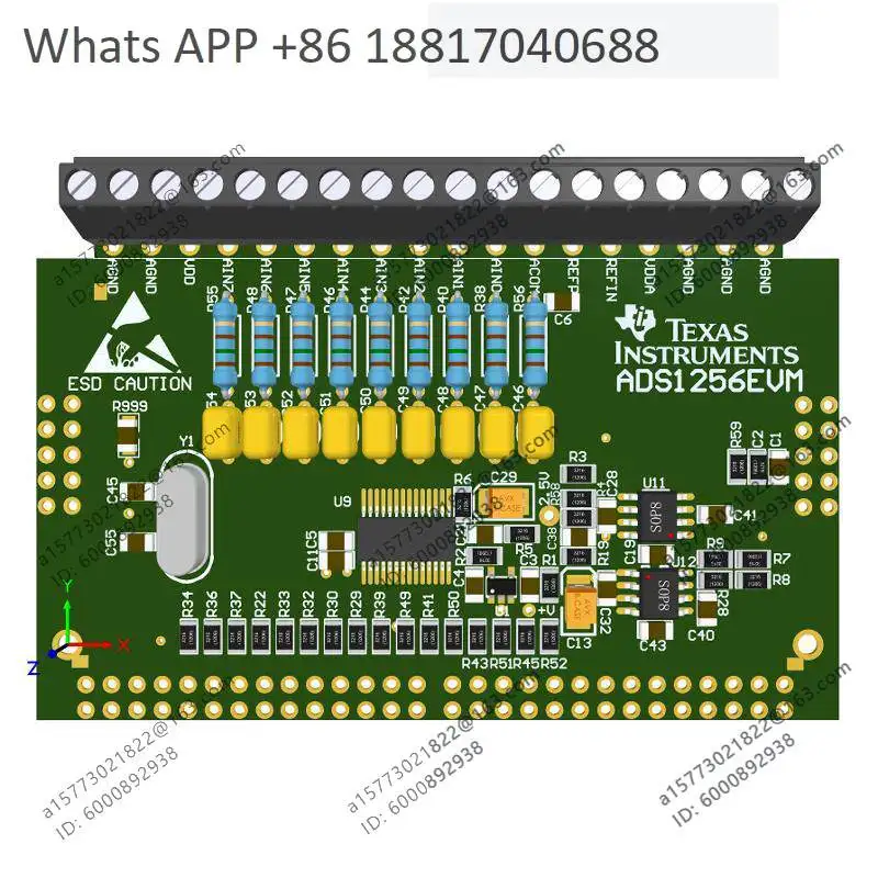 ADS1256 24-bit 8-channel ADC AD data collection card, high-precision acquisition module