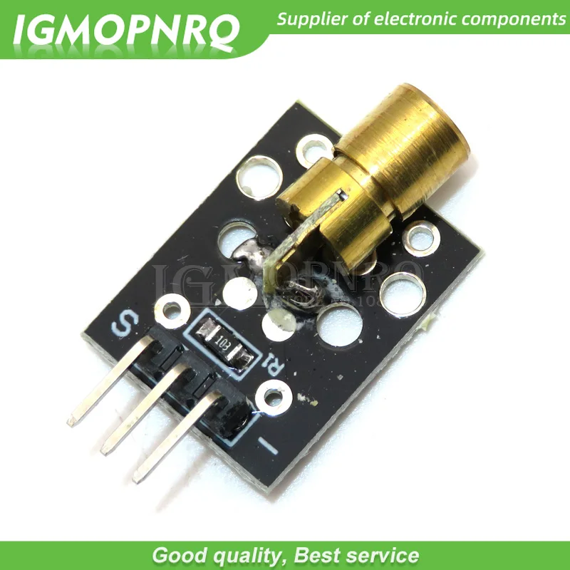 5pcs 650nm Laser Sensor Module 6mm 5V 5mW Red Laser Dot Diode Copper Head For arduino Compatible With UNO MEGA 2560