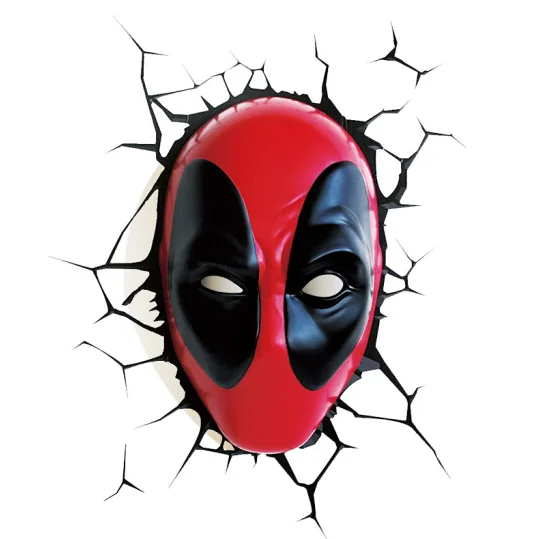 Deadpools & Wolverine Car Sticker 3D Simulation Crack Through Wall Stickers Decoration Glass Decal Car Accessories Fashion