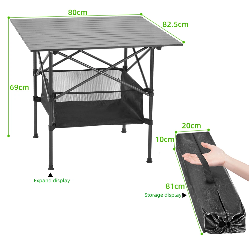 Outdoor Camping Equipment Table Foldable Garden Lightweight Barbecue Supplies Folding Picnic Desk Nature Hike Backpacking